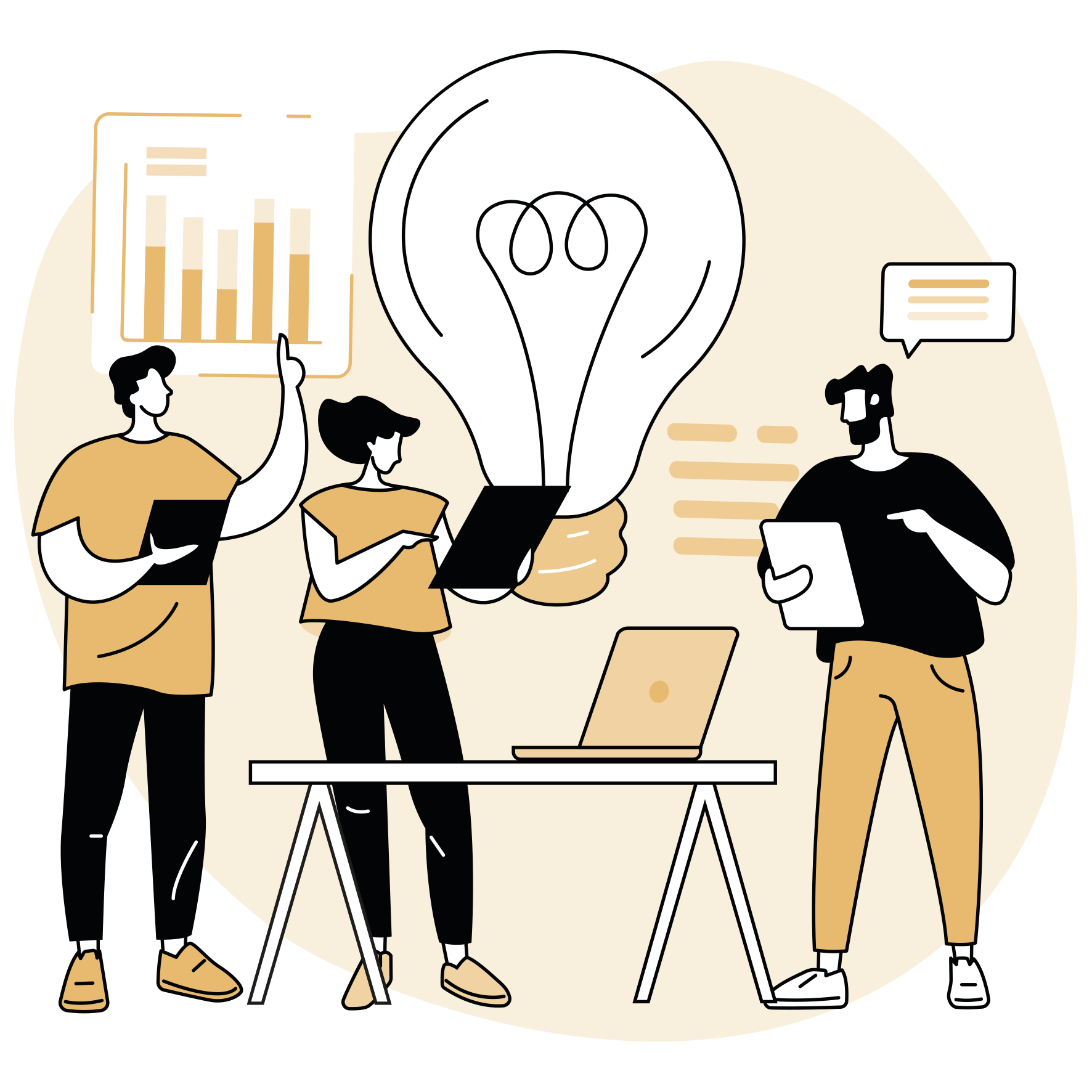 Trendradar illustratie