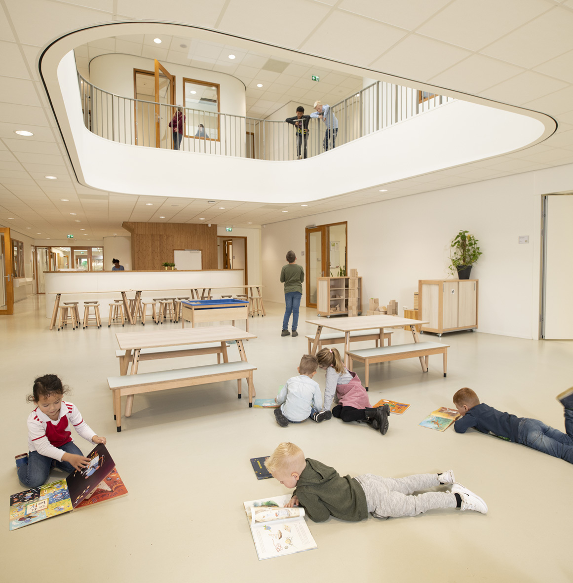 Kindcentra in hun omgeving
