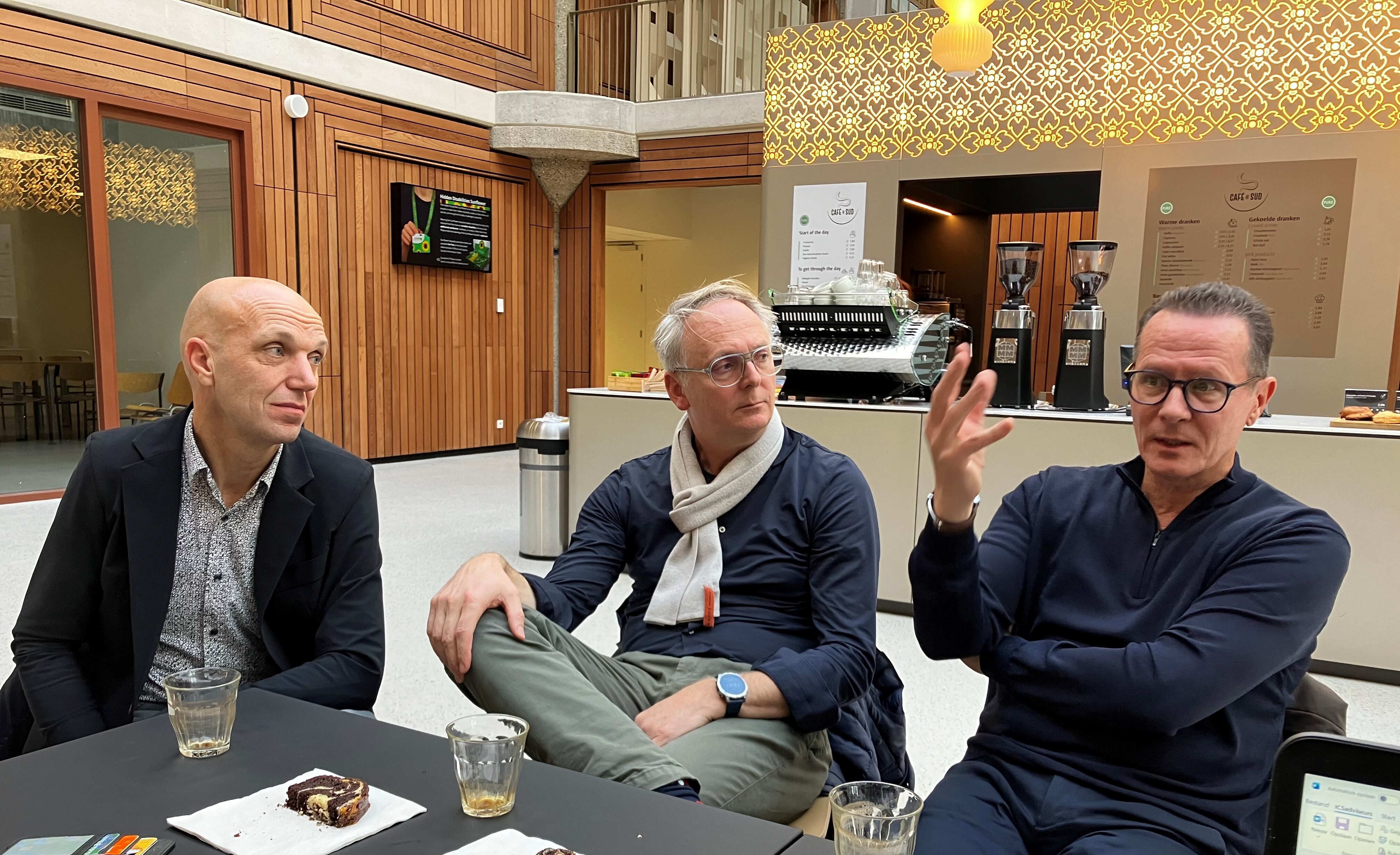 Gertjan Verbaan Tjerk van de Wetering en Peter Musters