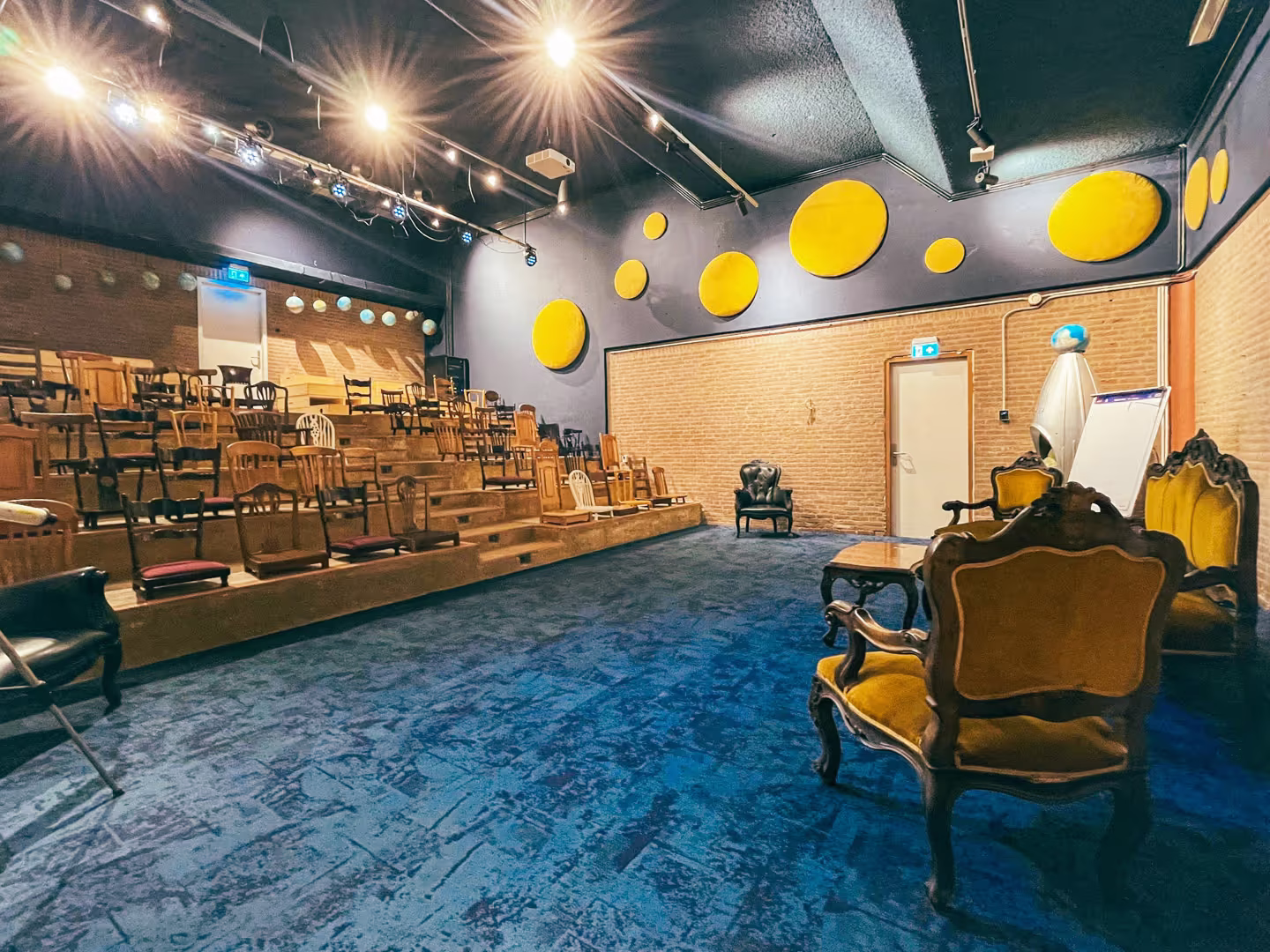 Collegezaal groene afslag