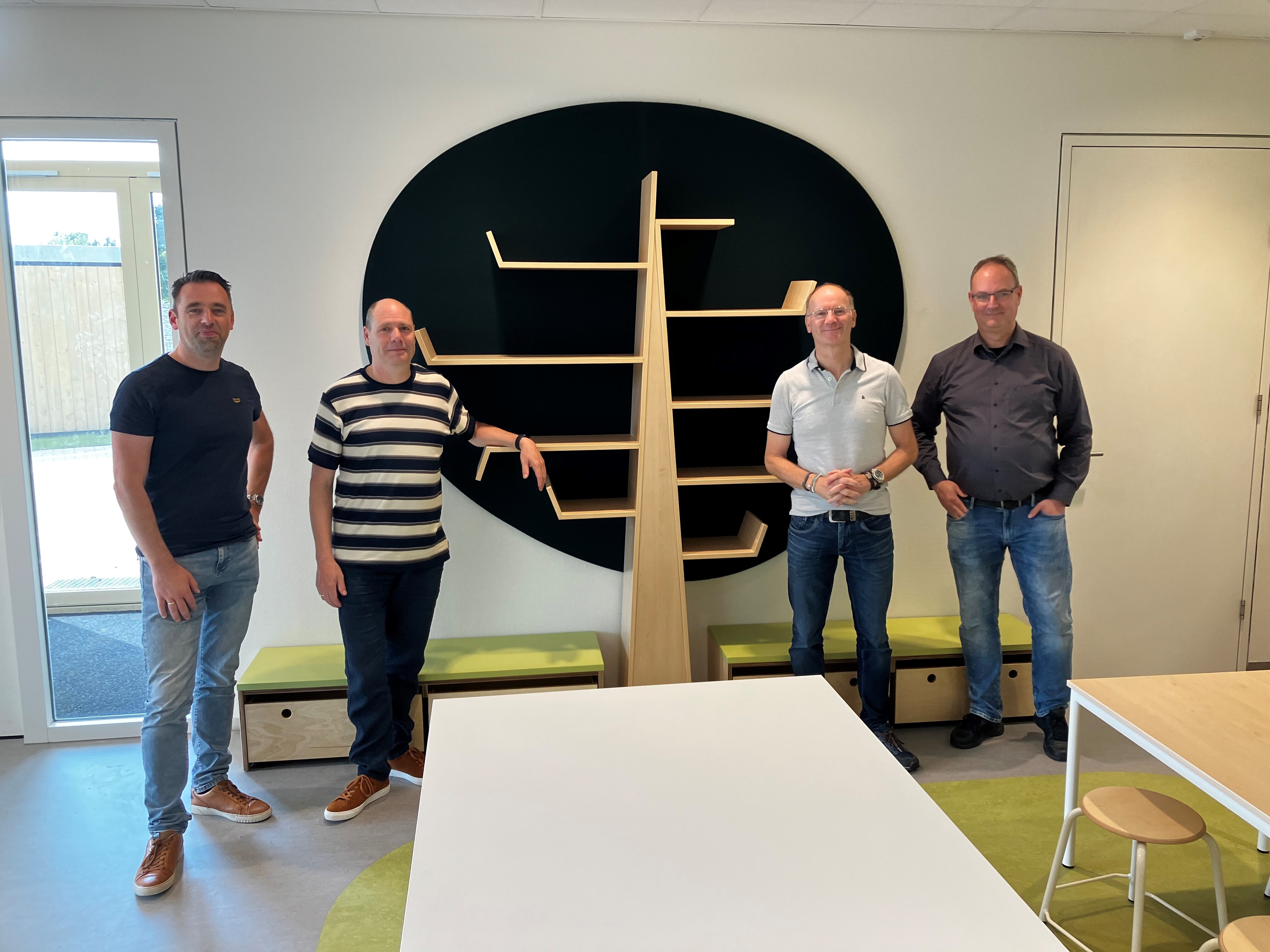 Vlnr Leo Kamp Eelko Bemener Coen de Hoop en Erwin Schrijver 2